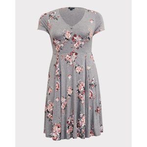 Torrid Jersey Tie Back Skater Dress